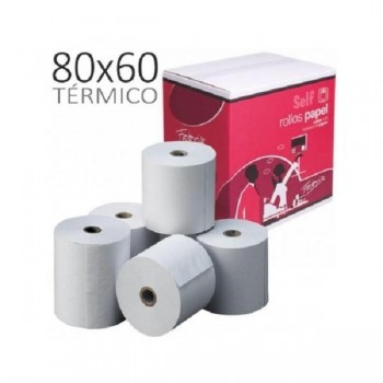 ROLLO DE PAPEL TERMICO 80X60X12 SIN BPA