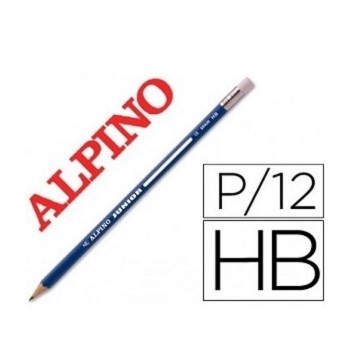 LAPIZ ALPINO HB JUNIOR CON GOMA JU025012