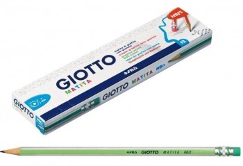 LAPIZ MATITA MINA 7MM HB/2 CON GOMA GIOTTO  233200