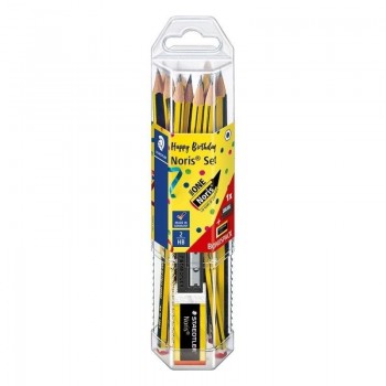 LAPIZ DE GRAFITO STAEDTLER 120 NORIS Nº2 - HB ESTUCHE HEXAGONAL DE 12 EDICION LIMITADA 120 ANIVERSARIO (REGALO: 2 AFILALAPICES D