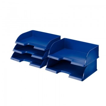 BANDEJA PORTADOCUMENTOS DE SOBREMESA LEITZ JUMBO PLUS 363X273X103MM AZUL