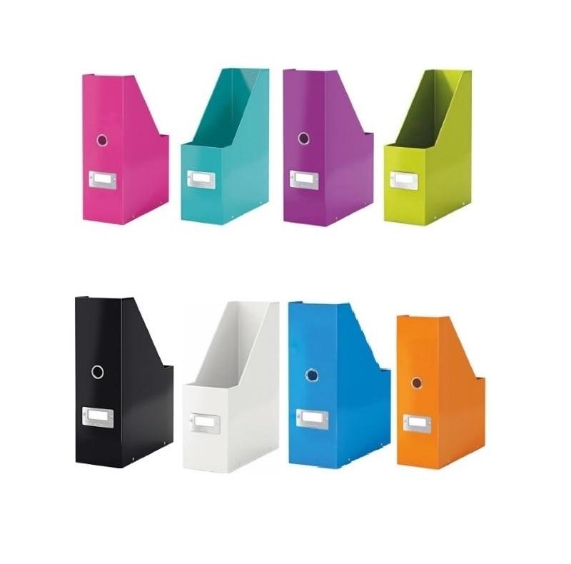 REVISTERO CARTON LEITZ CLICK&STORE FORRADO DINA4 100MM PLEGABLE