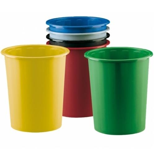 PAPELERA 16LITROS PLASTICO CERRADA TRASLUCIDO