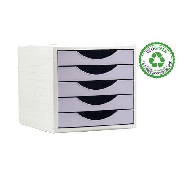 MODULO CON 5 CAJONES ARCHIVO 2000 ARCHIVOTEC MALVA PASTEL