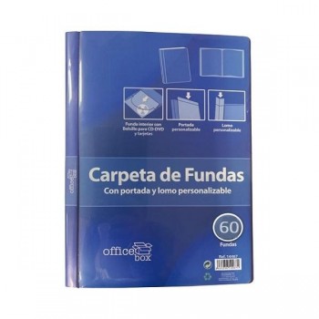 CARPETA DE 60 FUNDAS DINA4 SOLDADAS PERSONALIZABLE DINA4