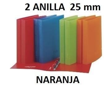 CARPETA 2 ANILLAS 25MM STUDIO 330X275MM PARDO NARANJA