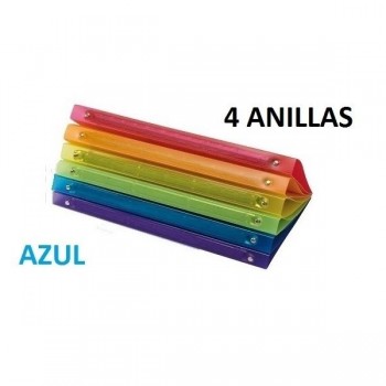 CARPETA 4 ANILLAS 16MM DINA4 COLORGRAF AZUL