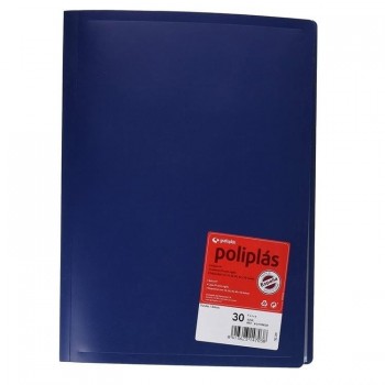 CARPETA DE 30 FUNDA FOLIO POLIPLAS OPACA GRANATE 01470050