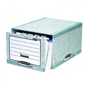 CAJA CONTENEDOR ARCHIVO R-KIVE PARA CARPETAS COLGANTES FELLOWES