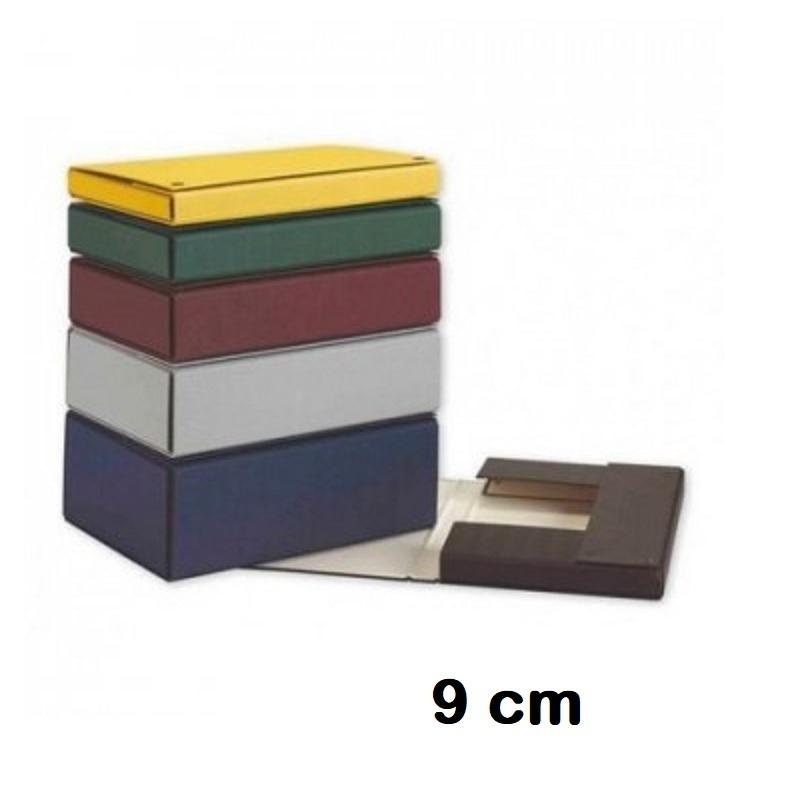CAJA DE PROYECTOS FOLIO LOMO DE 9CM CON BROCHE PARDO