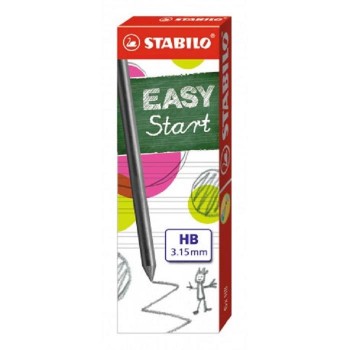 MINAS 3,15MM HB STABILO EASY ERGO GRAFITO CAJITA DE 6UDS