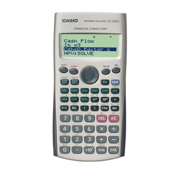 CALCULADORA CASIO FINANCIERA 10+2 DIGITOS PILA FC-100V