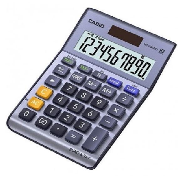 CALCULADORA 10 DIGITOS CASIO SOBREMESA  SOLAR /PILAS MS-100EM