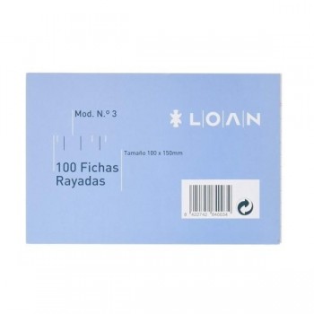 FICHAS NUM. 3 1 LINEA RAYADA  LOAN (10x15)