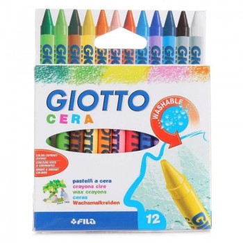 CERAS ESTUCHE 12 CERAS REDONDAS DE COLORES VIVOS GIOTTO 281200