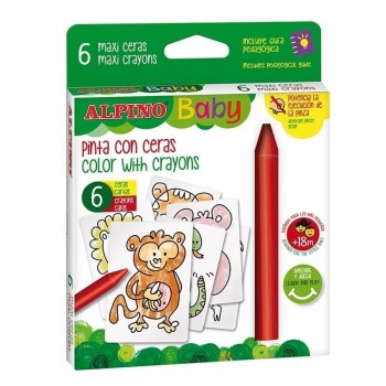 CERAS ALPINO BABY LA JUNGLA CAJA 6 UNIDADES DA002006