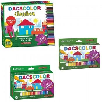 CERAS BLANDAS ESTUCHE CERAS DACSCOLOR SURTIDOS NO MANCHAN DC050295