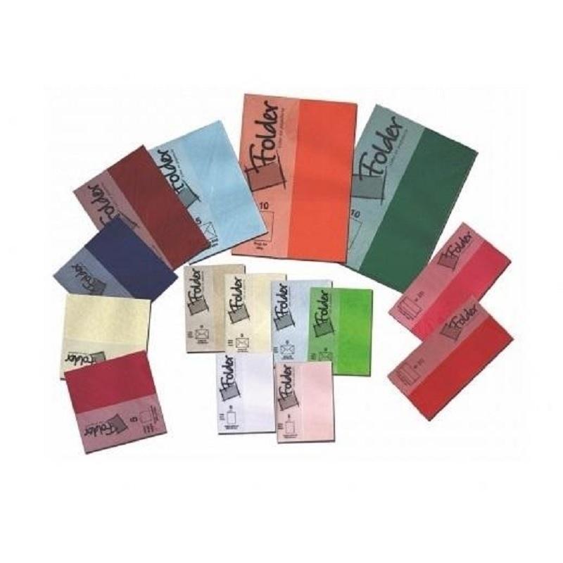 SOBRES PACK 5 SOBRES C-7 VISITA FOLDER COLORES  90GR 81X114