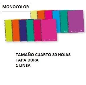 CUADERNO ESP DINA5 LINEAS TDD 80H 60GR MONOCOLOR FOLDER