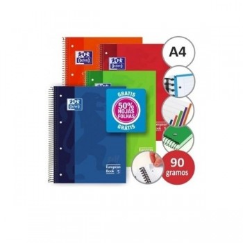 CUADERNO ESP DINA4 MICROPER 5X5 TDD 5 BANDAS 120H 90GR OXFORD 100430279