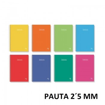 CUADERNO ESP FOLIO PAUTA 2,5MM TDD 80H 60GR PACSA