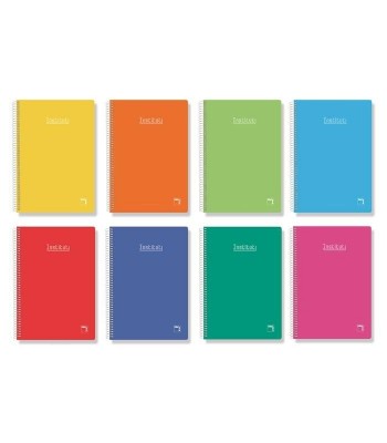 CUADERNO ESPIRAL PAUTA 3,5MM 80 HOJAS TAPA DURA FOLIO 60GR INSTITUT PACSA