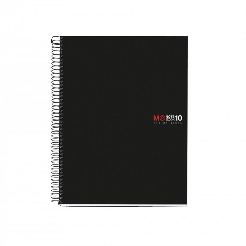 CUADERNO ESP NB10 DINA5 200 HOJAS CUADROS 5X5 NEGRO