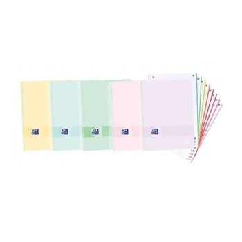 CUADERNO EUROPEANBOOK 8 LIVE&GO A4+ 160H 5X5 COLORES PASTEL