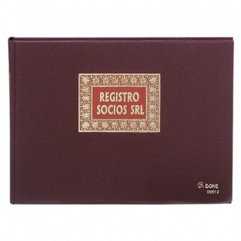 LIBRO REGISTRO REGISTRO DE SOCIOS S.R.L. FOLIO APAISADO DOHE 9912