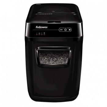 DESTRUCTORA FELLOWES AUTOMAX 200M (200H MICRO) NIVEL DE SEGURIDAD 5 - MICROCORTE 2X14MM  ANCHO 230MM  DEP.32L