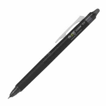 BOLIGRAFO BORRABLE PILOT FRIXION POINT CLICKER 0,5MM NFPCN NEGRO