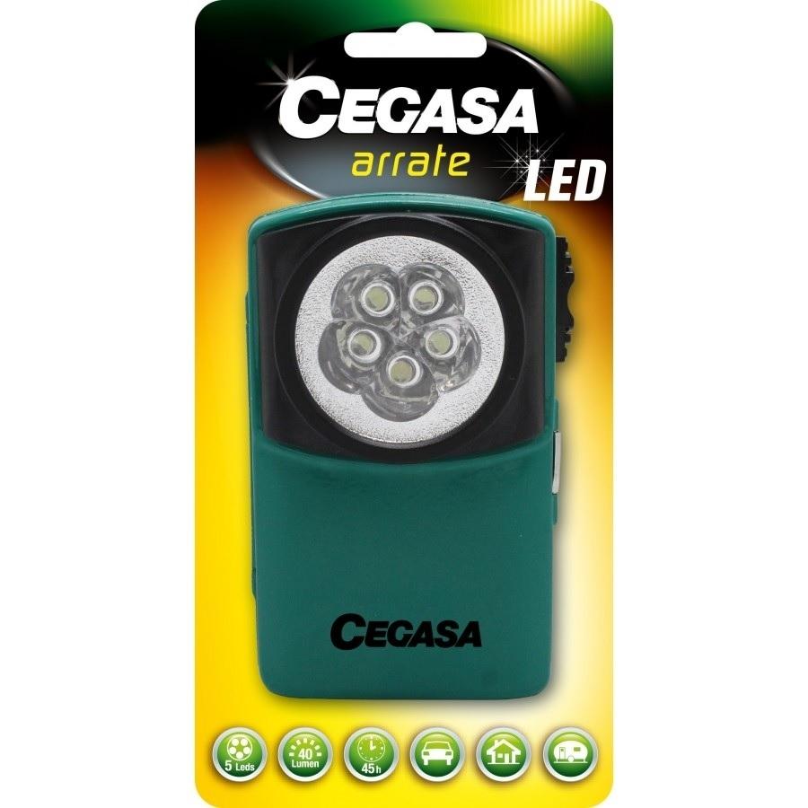 LINTERNA CEGASA ARRATE PETACA CON 3 PILAS LR6 AA  5 LEDS