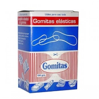 GOMAS ELASTICAS 100GR 5CM EN CAJA