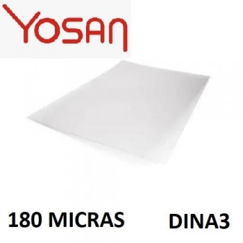 TAPA DE ENCUADERNAR YOSAN DINA3 0 18 MM PVC CRISTAL