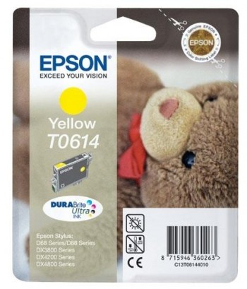 TONER ORIGINAL  EPSON STYLUS D-66/88, DX-3800/DX-4800 CARTUCHO AMARILLO C13T06144010