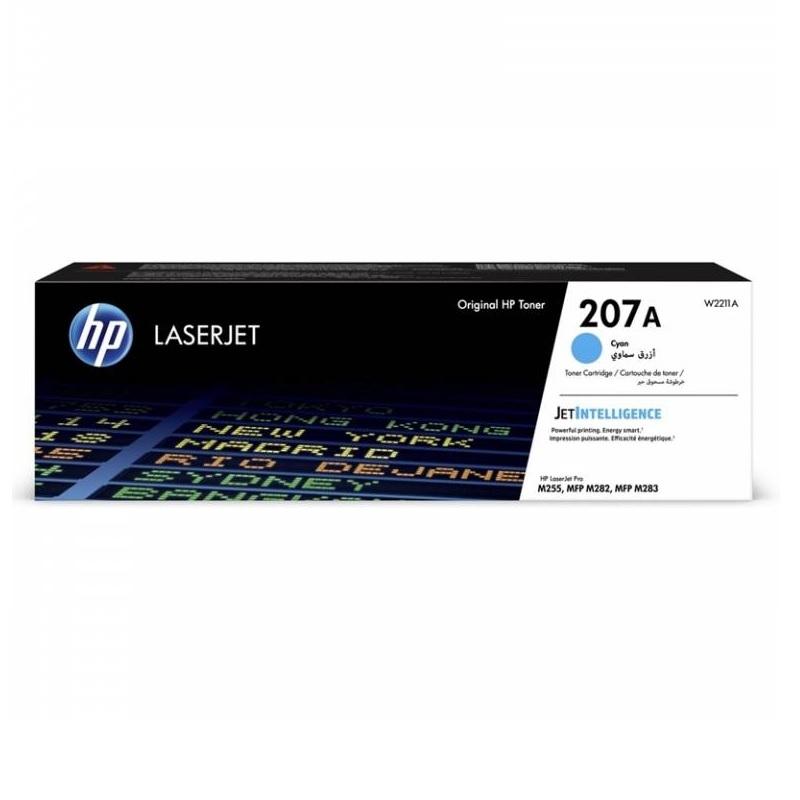 TONER HP W2211A Nº207A LASERJET PRO MFP-M282NW/M283FDN/M283FDW CIAN 1.250 PAGINAS