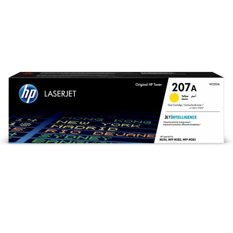 TONER HP W2212A Nº207A LASERJET PRO MFP-M282NW/M283FDN/M283FDW AMARILLO 1.250 PAGINAS