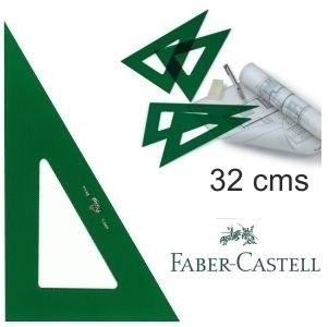 CARTABON NO GRADUADO 32CM VERDE SERIE TECNICA FABER CASTELL 666-32