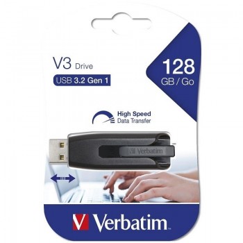 MEMORIA PENDRIVE USB V3 DRIVE 3.0 SUPER SPEED,128GB  VERBATIM