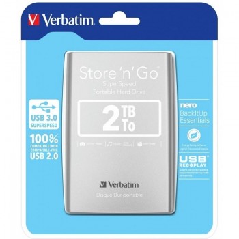 DISCO DURO PORTATIL STORE  N  GO  2.5" USB 3.0, 2TB  VERBATIM