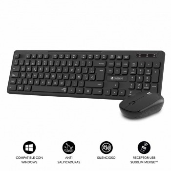 TECLADO Y RATON COMBO BUSINESS SLIM SILENCIOSO INALAMBRICO 2.4G