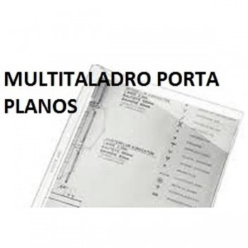 FUNDAS PORTAPLANOS MULTITALADRO DINA4 CORTE DIAGONAL