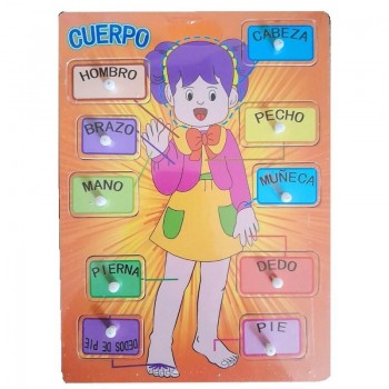 PUZZLE MADERA EL CUERPO HUMANO 72-2128