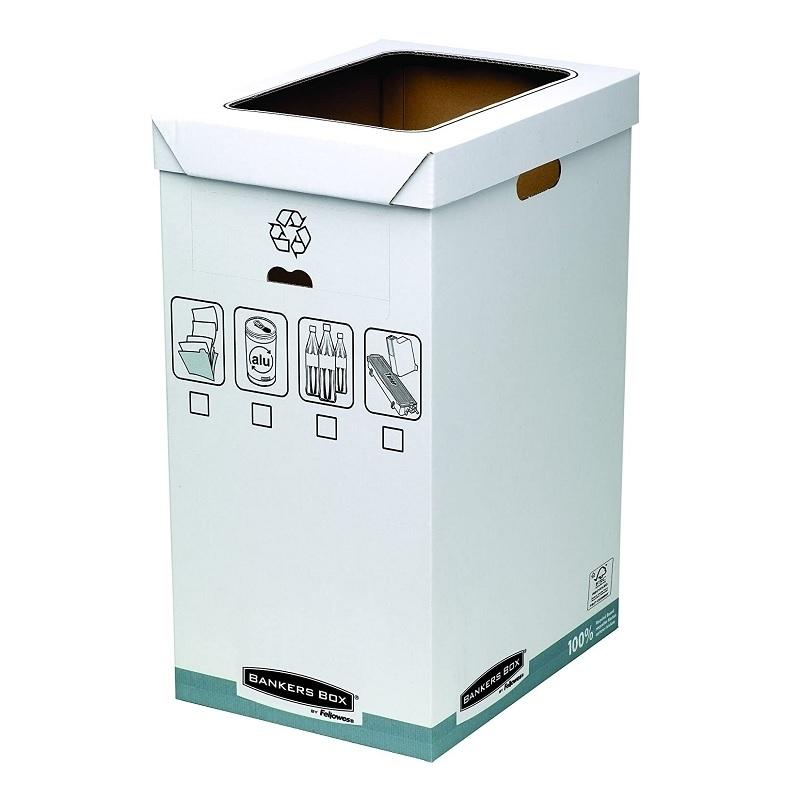 PAPELERA CONTENEDOR FELLOWES RECICLAJE CARTON 90 LITROS 0193201