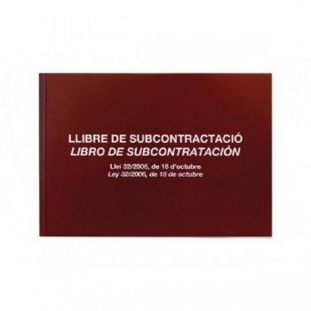 LIBRO DE SUBCONTRATACION CATALAN MR FOLIO