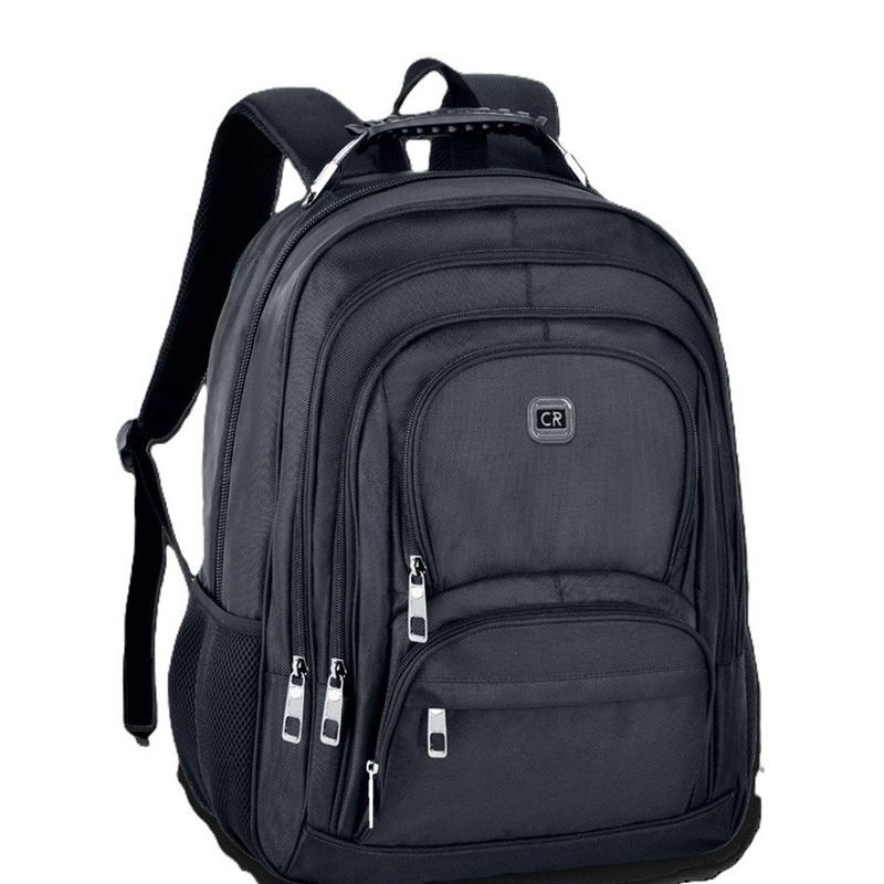 MOCHILA CLIO EXECUTIVA TOP 18 COLOR NEGRO DOBLE CREMALERA FRONTAL Y COMPARTIMIENTO PARA PORTATIL ACOLCHAD