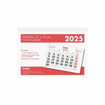 FALDILLA 21X15 NUMEROS GRANDES DOHE 2023