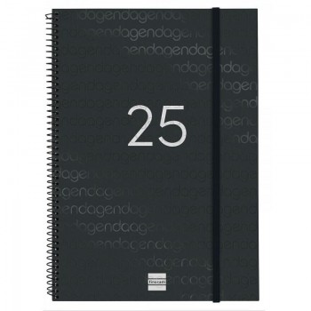 AGENDA YEAR E40 SEMANA VISTA HORIZONTAL 2025 NEGRO