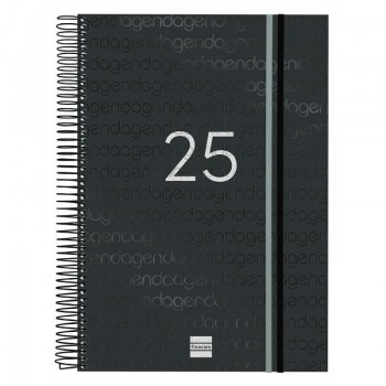 AGENDA YEAR E40 DIA PAGINA 2025 NEGRO