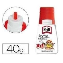 COLA BLANCA PEGAMENTO 40GR APLICADOR 2 EN 1 LA BOQUILLA NO SE SECA PRITT PEGAMENTO   PRITCO40